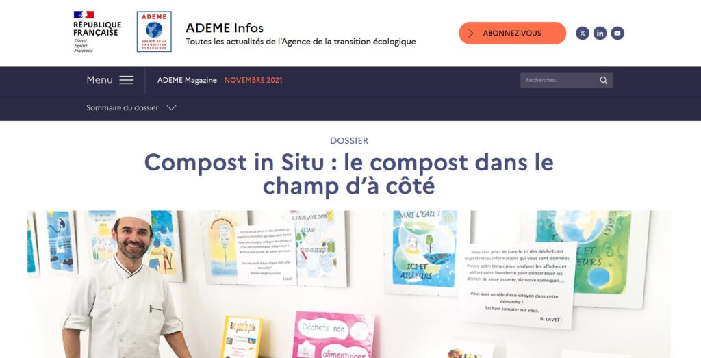 ADEME Magazine (11/2021) : Le compost dans le champ d'à côté