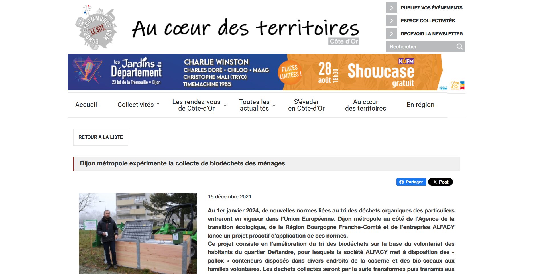 Au coeur des territoires (15/12/21) : Dijon métropole
