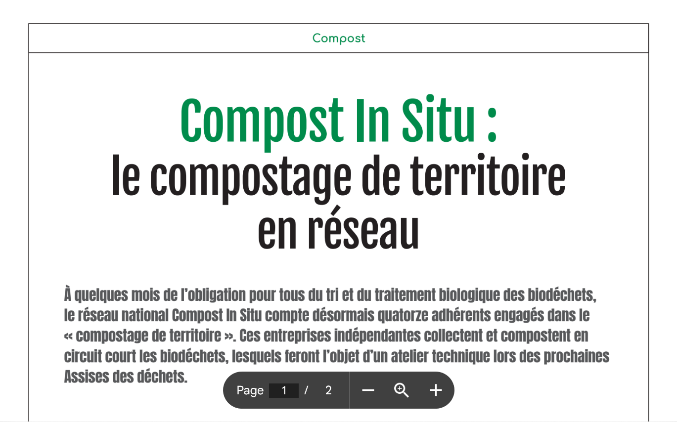 Compost Magazine (Sept./Déc. 2023) : Article CIS