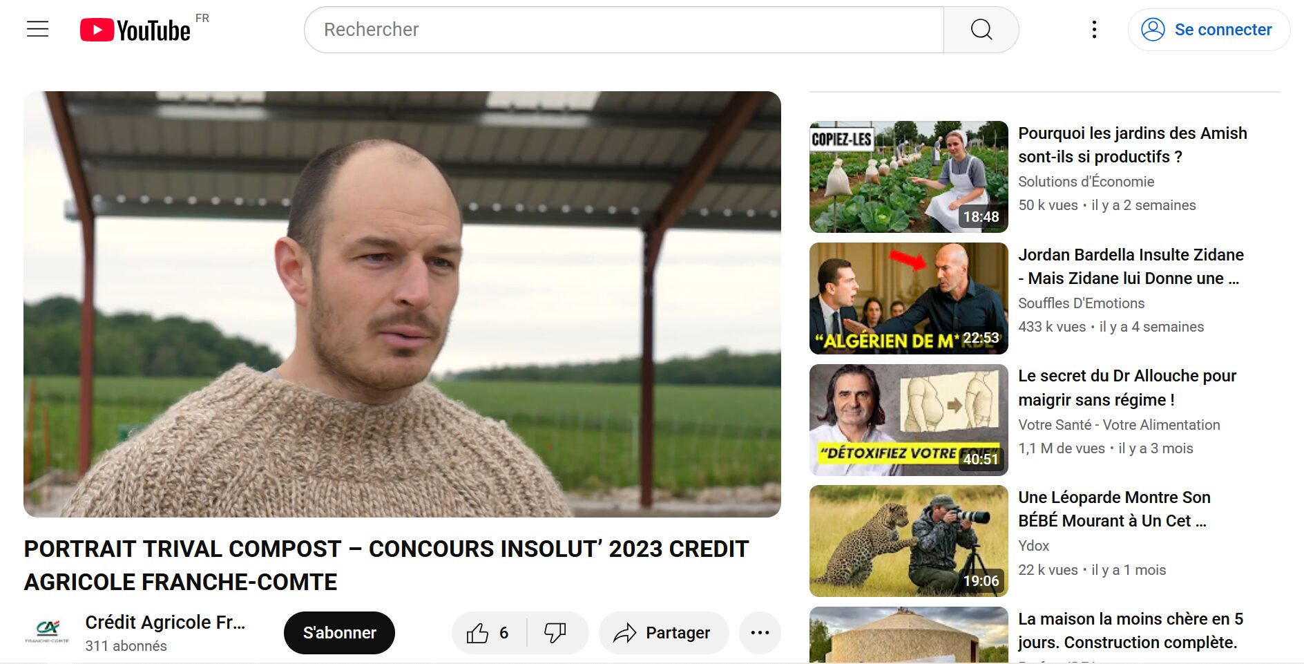 Youtube (06/2023) : Portait de Trivial Compost - concours Insolut'